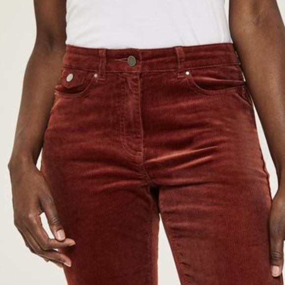 Long Tall Sally Corduroy Orange Bootcut Trousers - Picture 2 of 7